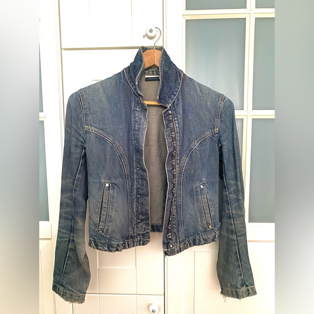 SPORTMAX Code Preloved Vintage Women's Denim Jacket Size 40 Ital